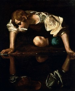 Narcissus (c. 1599), by Caravaggio (1573–1610)