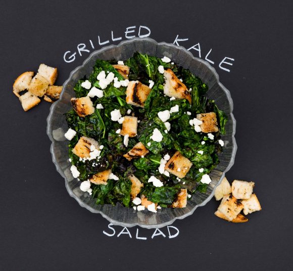 PHOTO: Grilled kale salad.