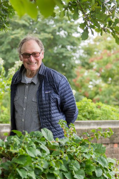 PHOTO: John Brookes, the landscape architect who designed the suite of gardens known as the English Walled Garden.