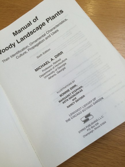 PHOTO: Manual of Woody Landscape Plants title page.