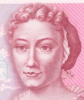 PHOTO: Anna Maria Sibylla Merian from the 500 DM Banknote.
