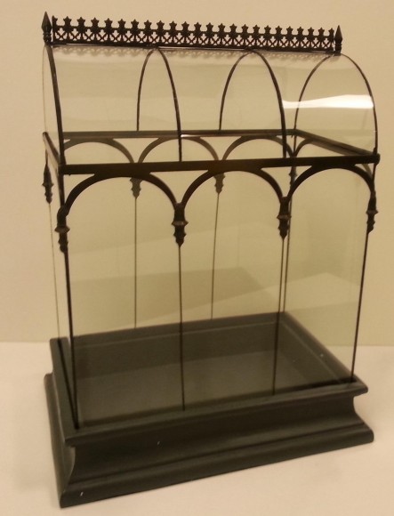 PHOTO: A large Wardian case, made of steel and glass—an individual greenhouse for an orchid.