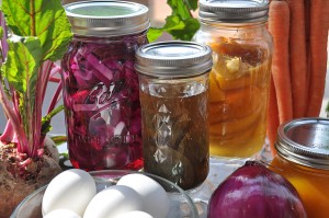 Beets, green tea bags, and orange peels all make gorgeous natural dyes.