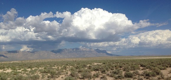 PHOTO: Panorama of the New Mexican desert.