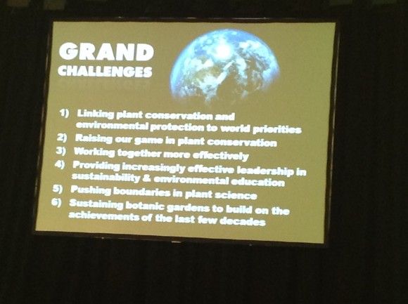 Grand challenges for botanic gardens by Peter Wyse Jackson.