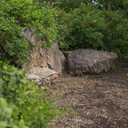 PHOTO: Sitting boulders at Evening Island.